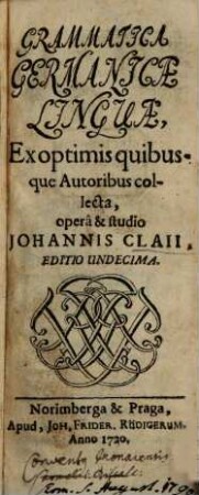 Grammatica Germanicae Linguae