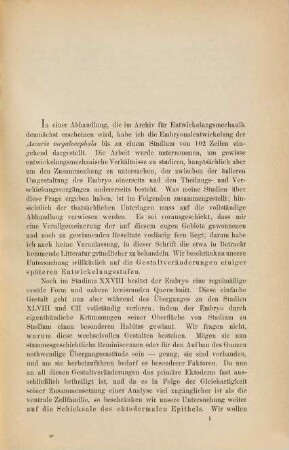 Gestaltungsvorgänge an Ascaris