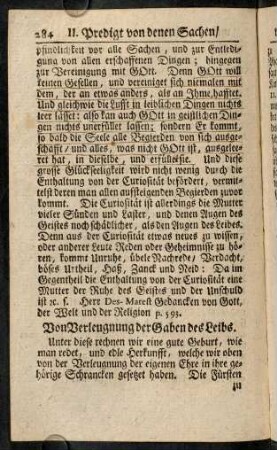 284-290, Von Verleugnung der Gaben des Leibs. - Von Verleugnung der Gesundheit und zeitlichen Lebens.