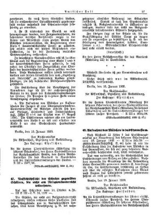 Aufnahme von Mädchen in das Gymnasium : [Erziehung] ; [Für das Reich] ; [Amtliche Erlasse] ; [Amtlicher Teil]