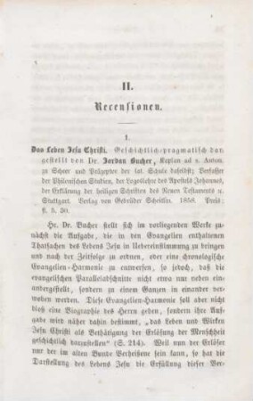 91-98 [Rezension] Bucher, Jordan, Das Leben Jesu Christi und der Apostel