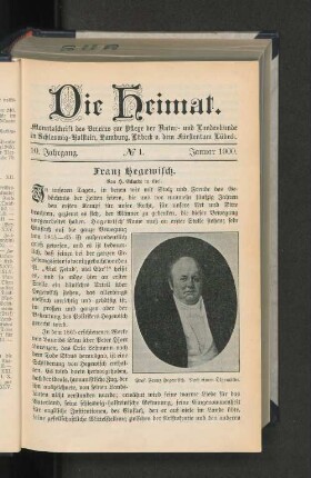10. Jahrgang. No. 1. Januar 1900.