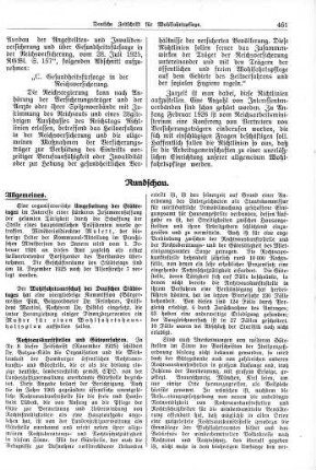 Der Wohlfahrtsausschuß des Deutschen Städtetages [Allgemeines]