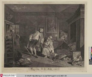 Marriage A-la-Mode, (Plate V) [The death of the Earl]