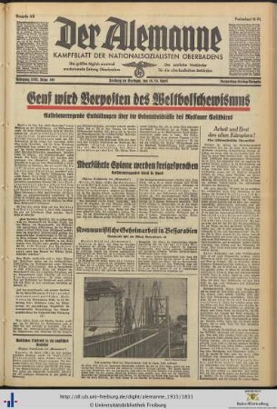 18./19.04.1935 (Donnerstag/Freitag-Ausgabe)