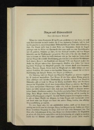 Ringen und Schwerathletik