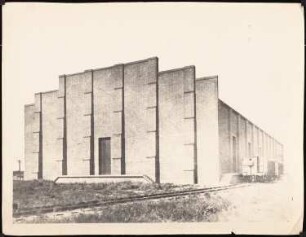 Firma Gebr. Mayer, Hannover-Vinnhorst Lagerschuppen: Ansicht der Giebelseite - entspricht der Inv.Nr. 3004