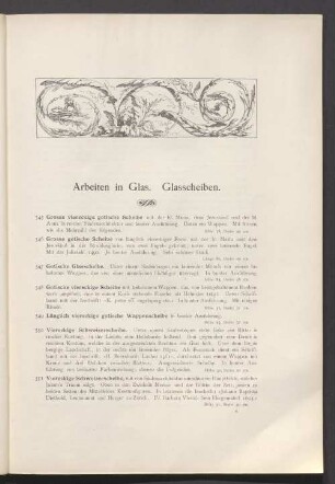 Arbeiten in Glas. Glasscheiben.