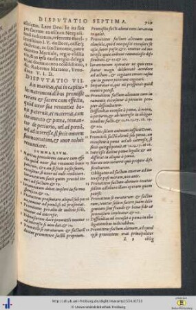 Disputatio Septima.