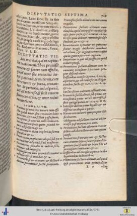 Disputatio Septima.