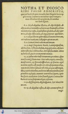 Notha Et Dioscoridi Falso Adscripta