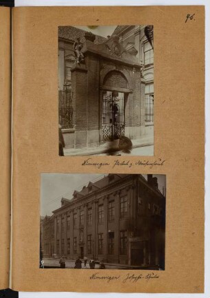Waisenhaus, Nimwegen. Schule, Nimwegen: Ansichten (aus: Skizzen- und Fotoalbum 27)