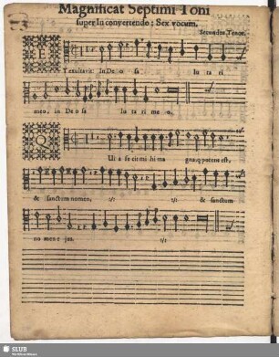 Magnificat Septimi Toni super In convertendo