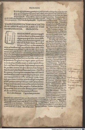 Facta et dicta memorabilia : mit Kommentar von Omnibonus Leonicenus und Vita des Valerius Maximus