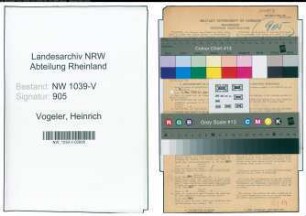 Entnazifizierung Heinrich Vogeler , geb. 27.03.1908 (Assessor)