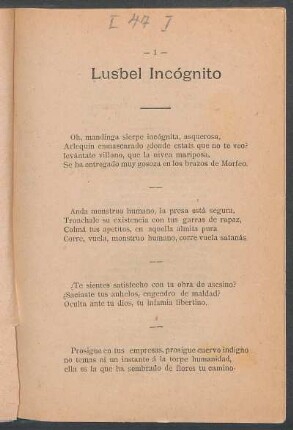 Lusbel incógnito