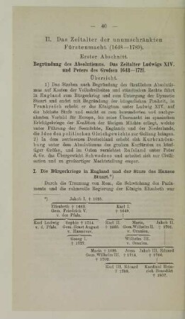 II. Das Zeitalter der unumschränkten Fürstenmacht 1648-1789