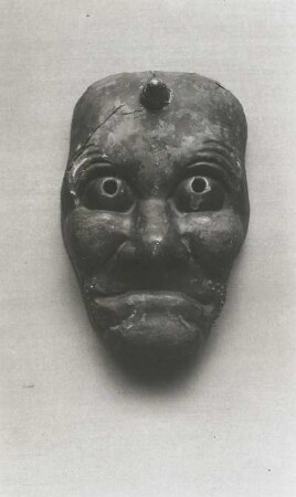 No-Maske : No-Maske. Holz, geschnitzt, bemalt (1601/1800). Ehemals Berlin: Sammlung Tikotin
