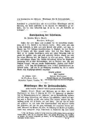 Korrespondenz der Leserinnen