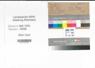 Entnazifizierung Kurt Kern , geb. 28.08.1917 (Polizist)