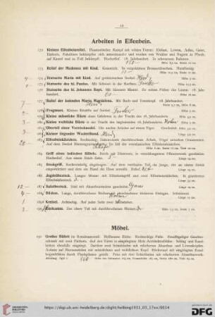 Möbel (Nr. 191-228)