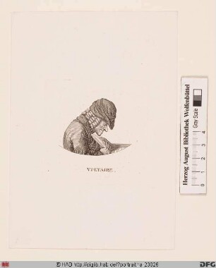 Bildnis Voltaire (eig. François-Marie Arouet)