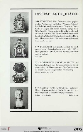 Diverse Antiquitäten (Nr. 569-576)