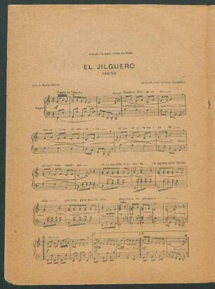 El jilguero : Canción
