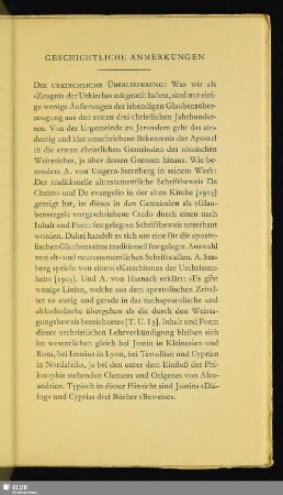Geschichtliche Anmerkungen