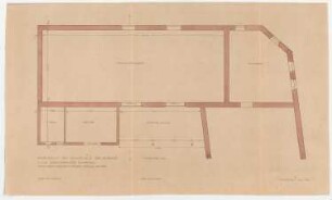Thiersch, Friedrich von; Egmating bei Glonn; Brauerei, Erneuerung des Dachstuhls - Dachstuhl in der Scheune (Grundriss)