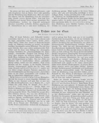 Junge Dichter von der Saar.