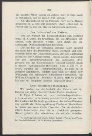 Der Lebenslauf des Nativen.
