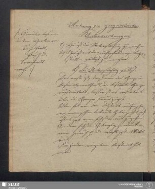 Anhang zu geognostischen Untersuchungen