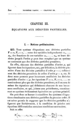 Chapitre III. Équations aux dériées partielles.