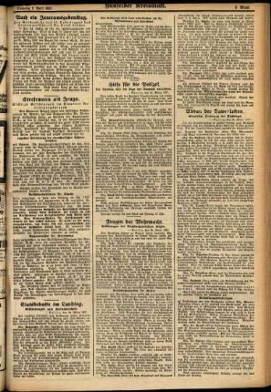Dritte Ausgabe vom Samstag, den 02. April 1927.