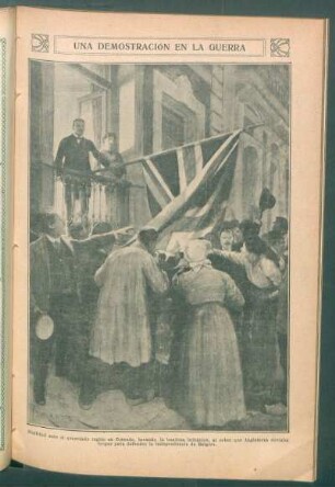 Una demostración en la guerra - [Dibujo]