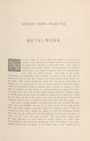 Plate VIII. Metal-work
