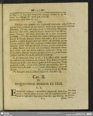 Cap. II. De Acquisitione Dominii Ex Lege