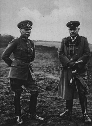 Hindenburg und Hans von Seeckt, General der Infanterie und Chef der Heeresleitung