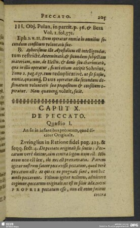 Caput X. De Peccato