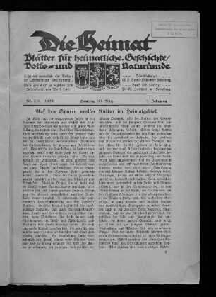 Die Heimat. 1921-1944
