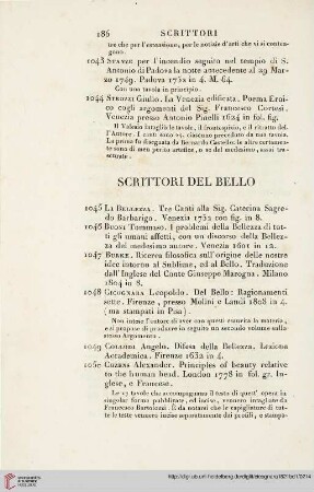 Scrittori del Bello (Nr. 1045-1076)