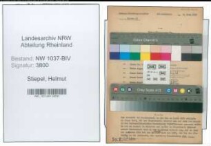 Entnazifizierung Helmut Stiepel , geb. 02.08.1914 ()
