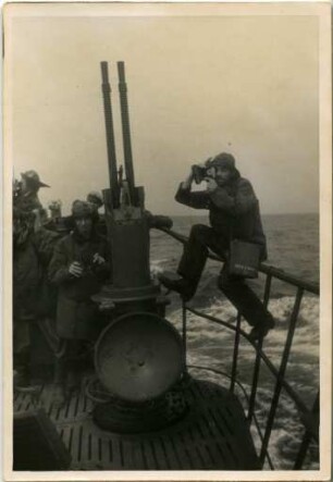 Kriegsberichterstatter auf einem U-Boot