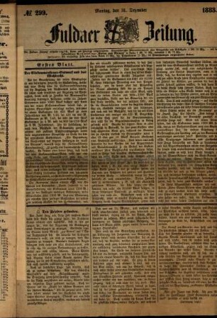 Ausgabe vom Montag, den 31. Dezember 1883.