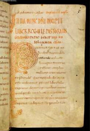 Regula pastoralis - Staatsbibliothek Bamberg Msc.Patr.75