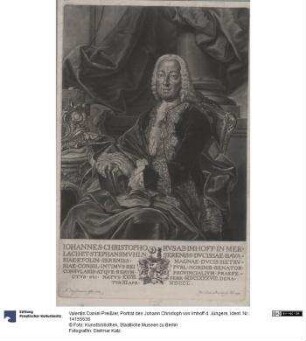 Porträt des Johann Christoph von Imhoff d. Jüngere