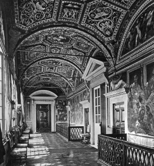Genua, Palazzo Doria Pamphily, Loggia degli Eroi; Malerei: Perin del Vaga; Stuck: Luzio RomanoVaga, Perin del; Romano, Luzio