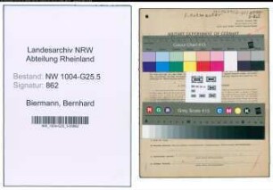 Entnazifizierung Bernhard Biermann , geb. 05.05.1897 (Schuhmacher)