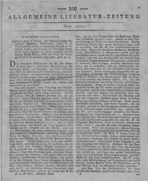 Winer, G. B.: De Onkeloso ejusque paraphrasi Chaldaica. Leipzig: Glück 1820